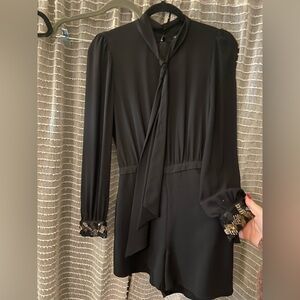 Romper with Sequin Cuffs